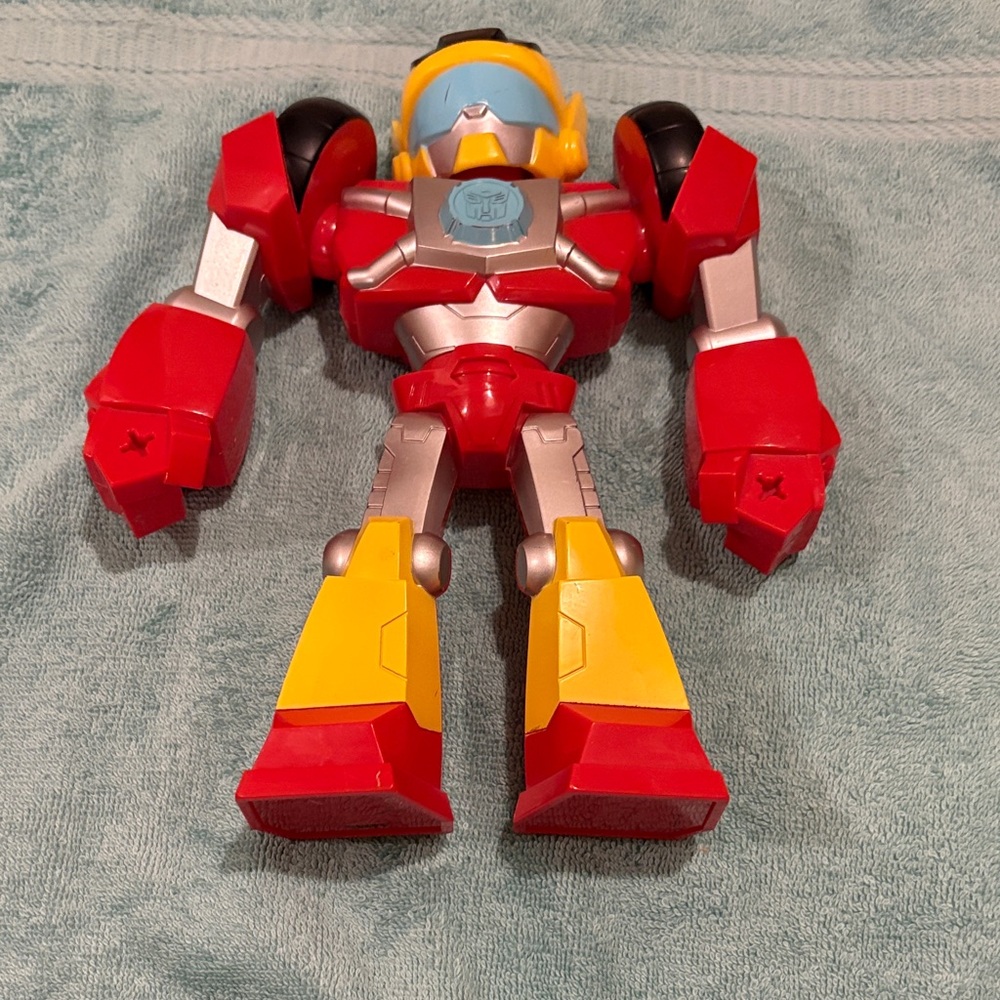 Heroic Red and Yellow Action Figure